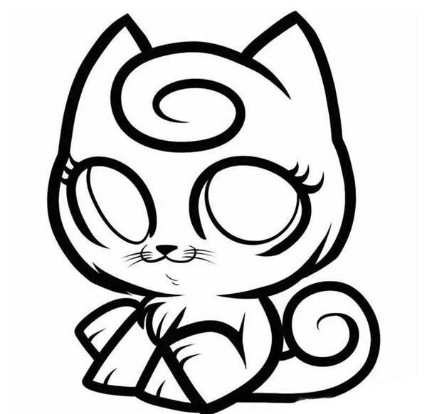 Кошки. Раскраска