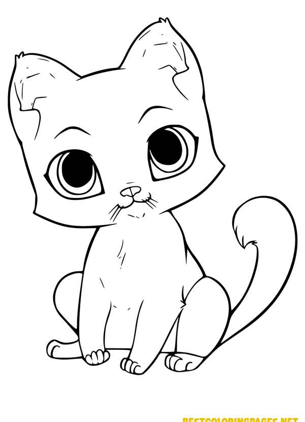 Кошки. Раскраска