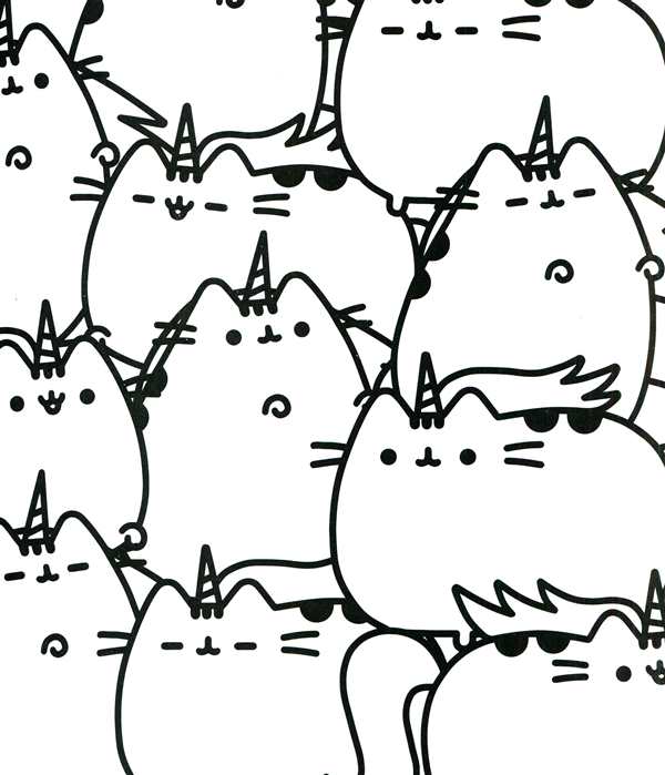 Котик рисунок раскраска