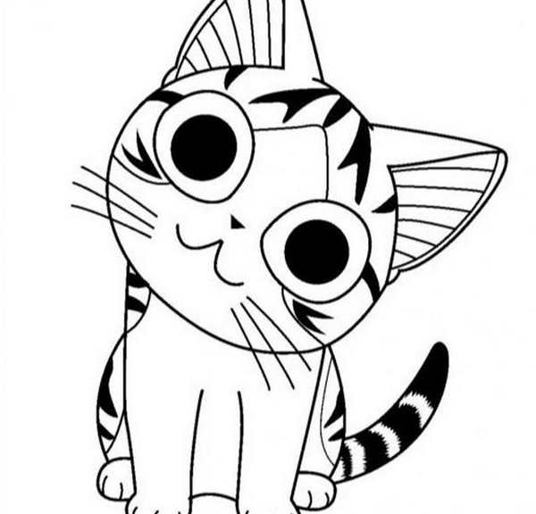 Раскраска. Котики