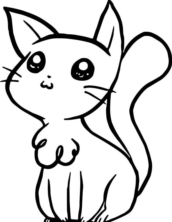 Раскраска кот