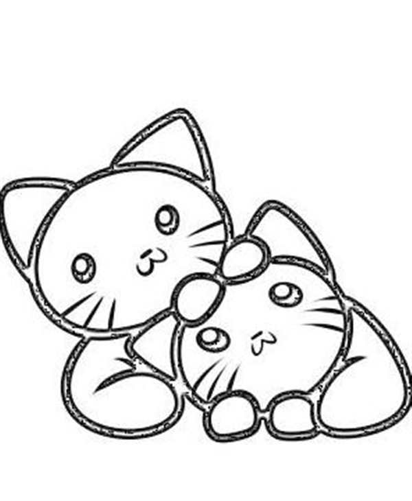 Раскраска Милые Котята
