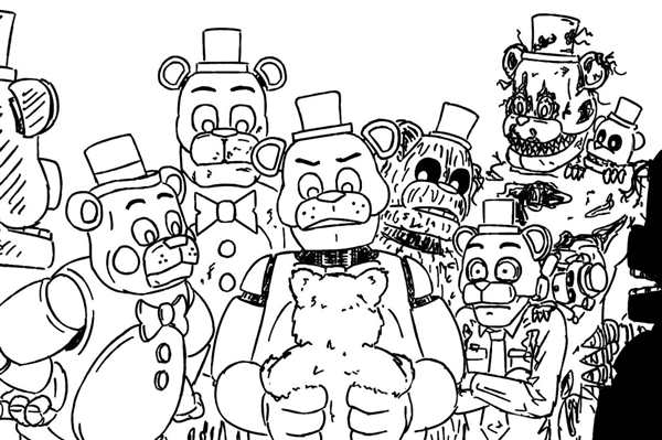 Раскраска FNAF 5