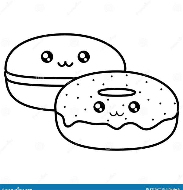 Раскраска пончик