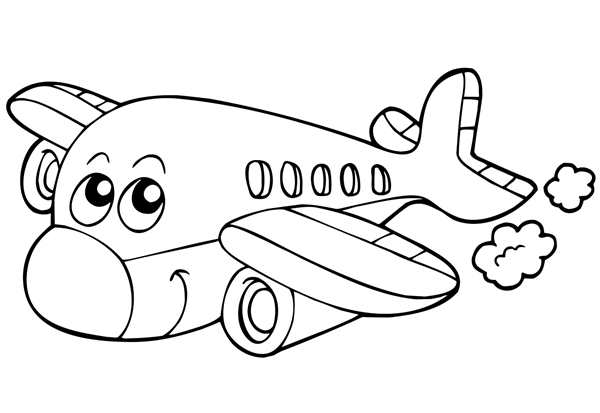 Раскраска самолет Боинг 747