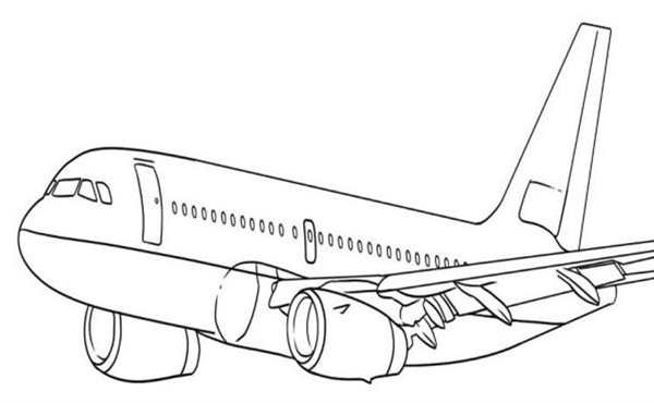Раскраска АН 225 Мрия