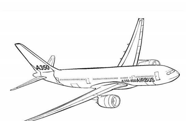 Боинг 737 раскраска