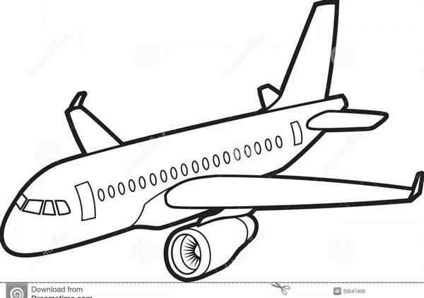 Раскраска самолет Боинг 747