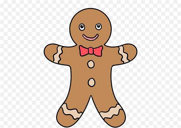 Gingerbread man раскраска