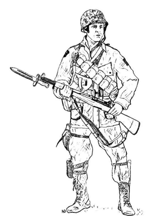 Рисунок солдату