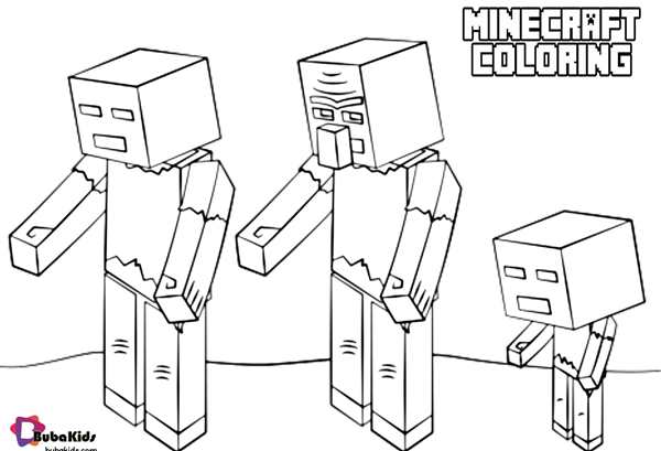 Раскраска Minecraft Мобы Взять в Руки