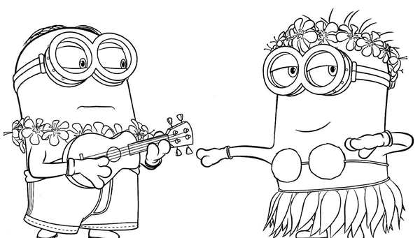 D&M раскраска Minions. Я люблю миньонов