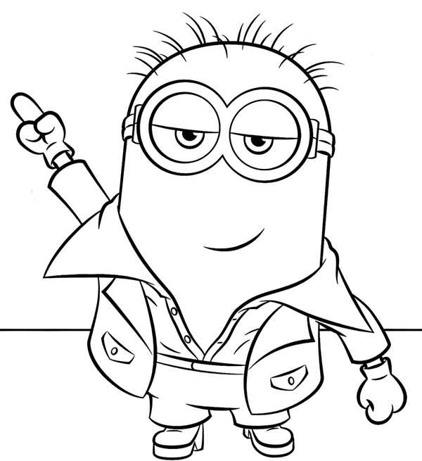 D&M раскраска Minions. Я люблю миньонов