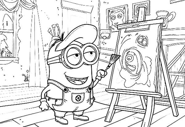D&M раскраска Minions. Я люблю миньонов