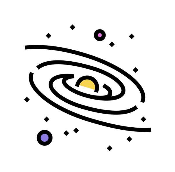 Космос раскраска для детей