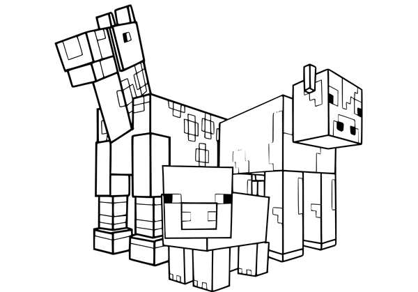 Раскраска Мобы Minecraft Увлекательный Способ Развлечения