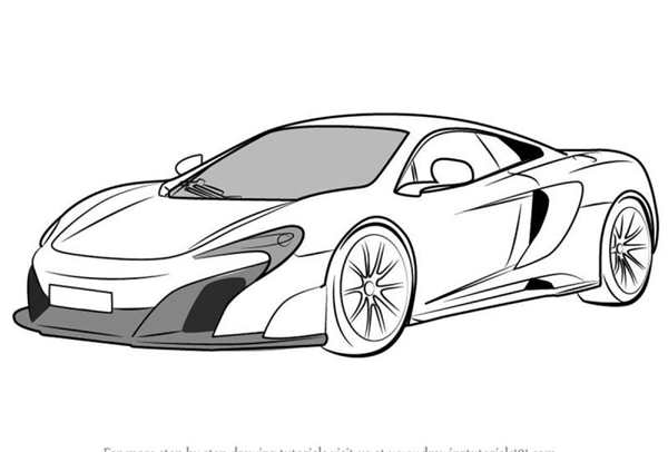 Раскраска Макларен p1