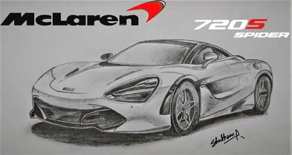 Раскраска Модели Крутого Макларен 720S