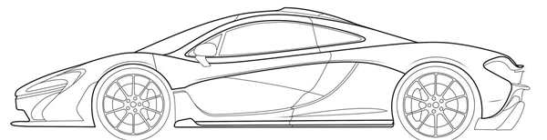 Макларен 720s карандашом