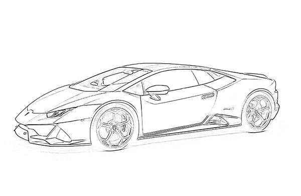 Раскраска Модели Крутого Макларен 720S