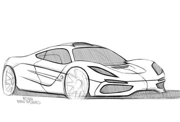 Раскраска Модели Крутого Макларен 720S