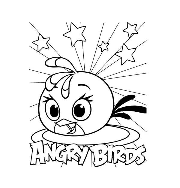 Angry Birds раскраска