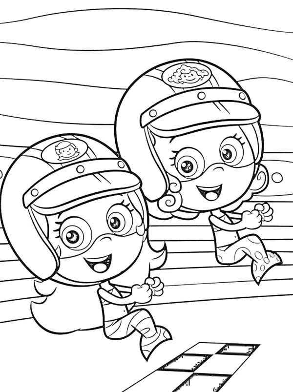 Bubble Guppies раскраска