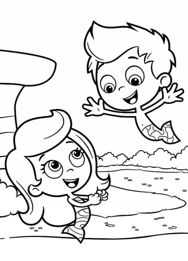 Bubble Guppies раскраска