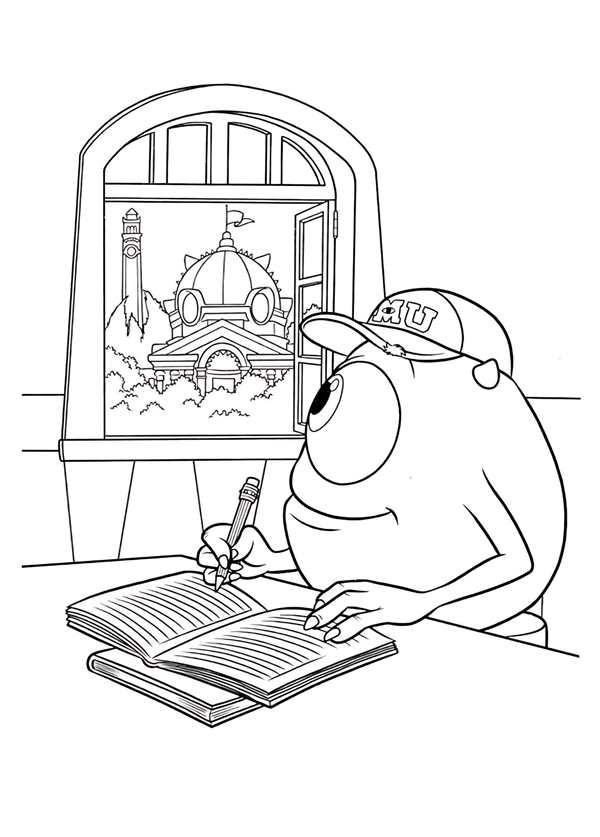 Раскраска Монsters University