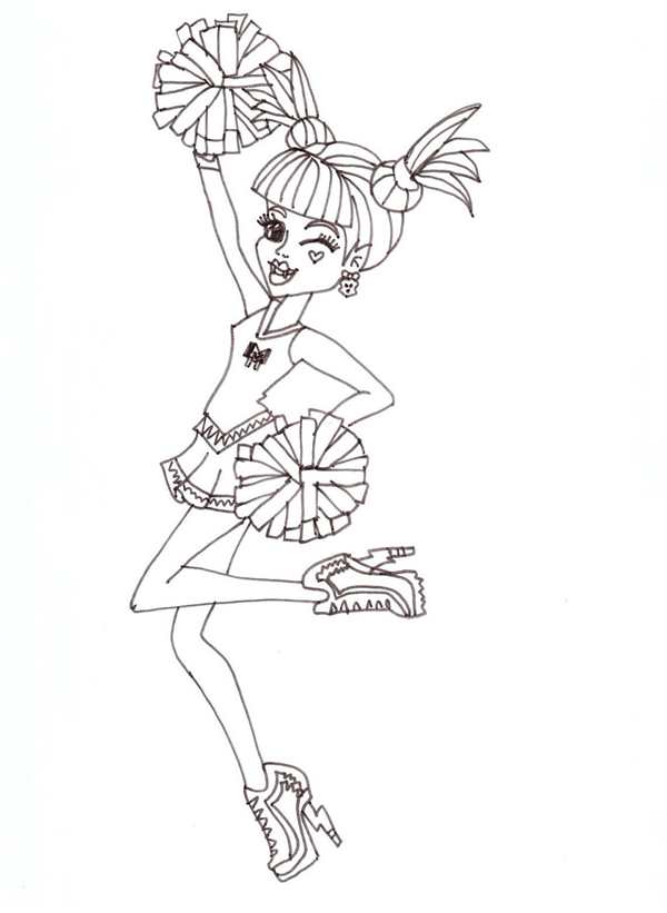 Monster High раскраски Дракулаура