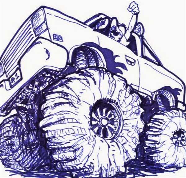 Monster Jam раскраска
