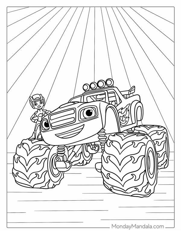 Blaze Monster Machines раскраски