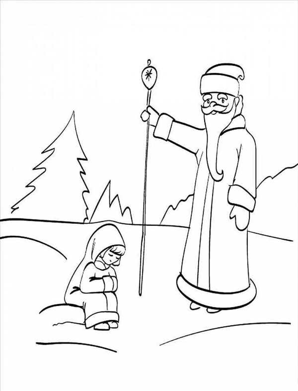 Рисунок на тему Морозко