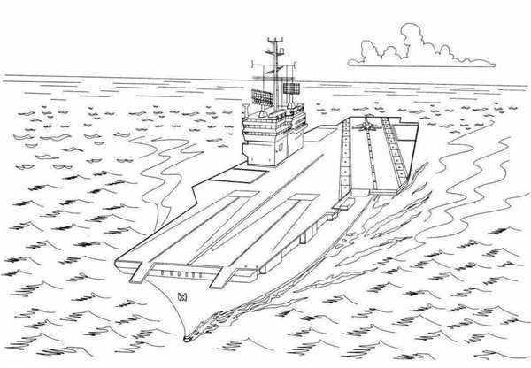 Раскраска Морской самолет на воде