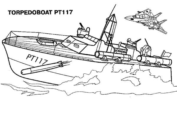 Раскраска Морской самолет на воде