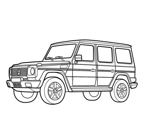 Раскраска Мерседес Гелендваген g63 AMG