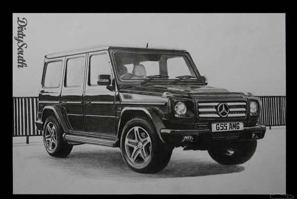 Раскраска Мерседес Гелик g63