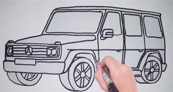 Mercedes Benz AMG g63 карандаш