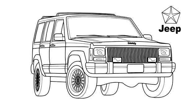 Раскраска Мерседес Гелендваген g63