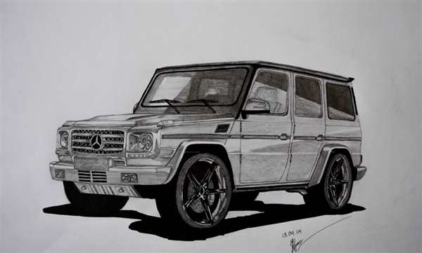 Раскраска Мерседес Гелендваген g63