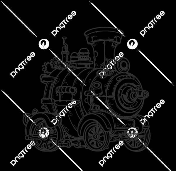 Паровоз рисунок