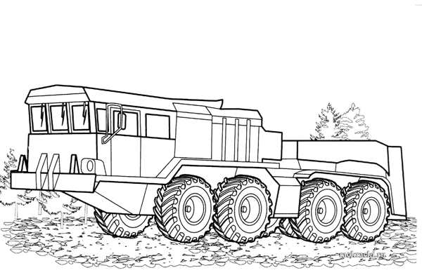 КАМАЗ 5490 раскраска