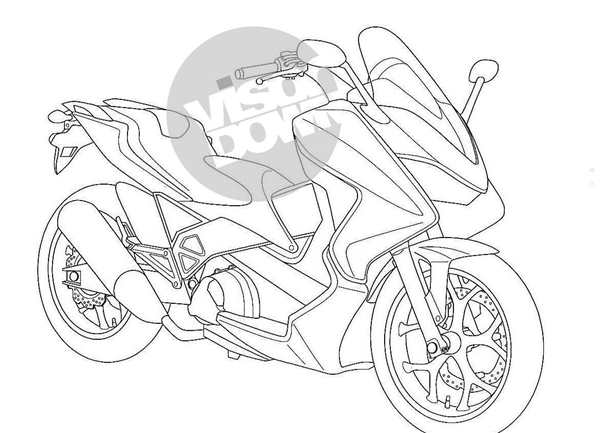 Раскраска мотоцикл Honda cbr1000rr