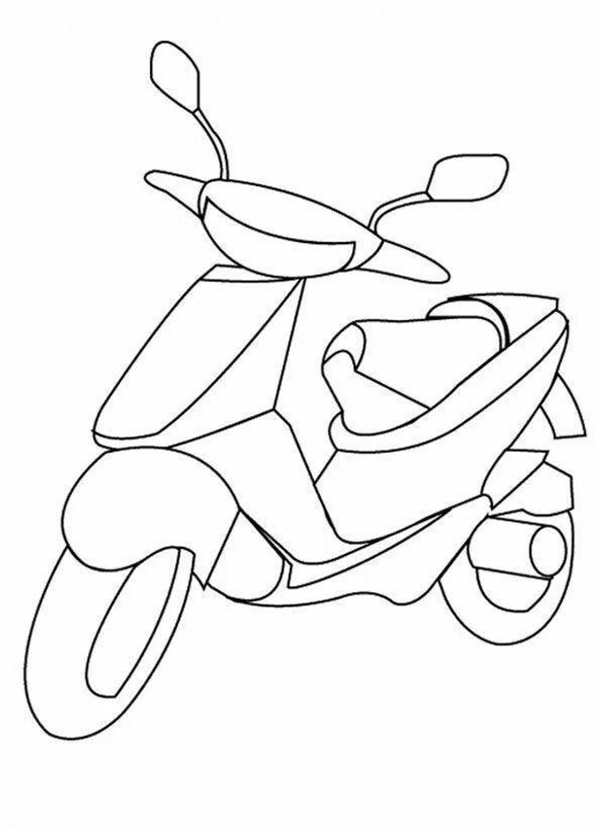 Раскраска мотоцикла Honda CBR 600