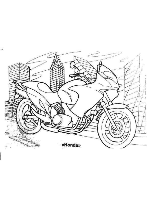 Раскраска мотоциклов Honda CBR