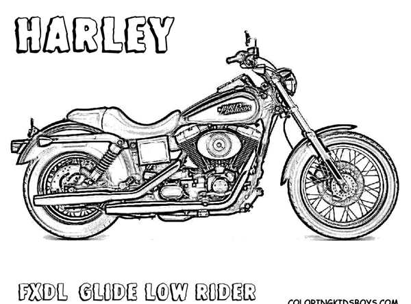 Harley Davidson Coloring раскраска