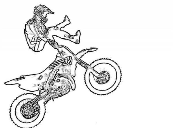 Раскраска мотоцикла KTM Веселые АктивныеMoments