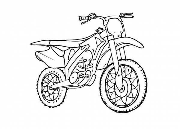 Раскраска мотоцикла KTM Веселые АктивныеMoments