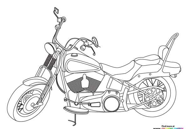 Раскраска мотоцикла Honda CBR 600