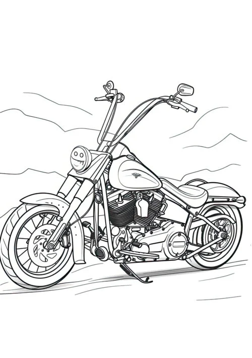 Раскраска мотоцикл Ducati